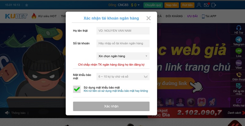 Những lưu ý quan trọng để nạp tiền Kubet không bị lỗi
